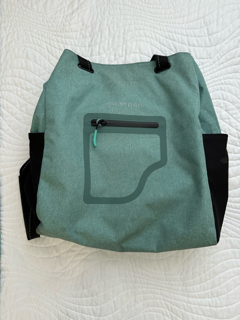Sherpani Light Teal Everyday Tote with Black Accents